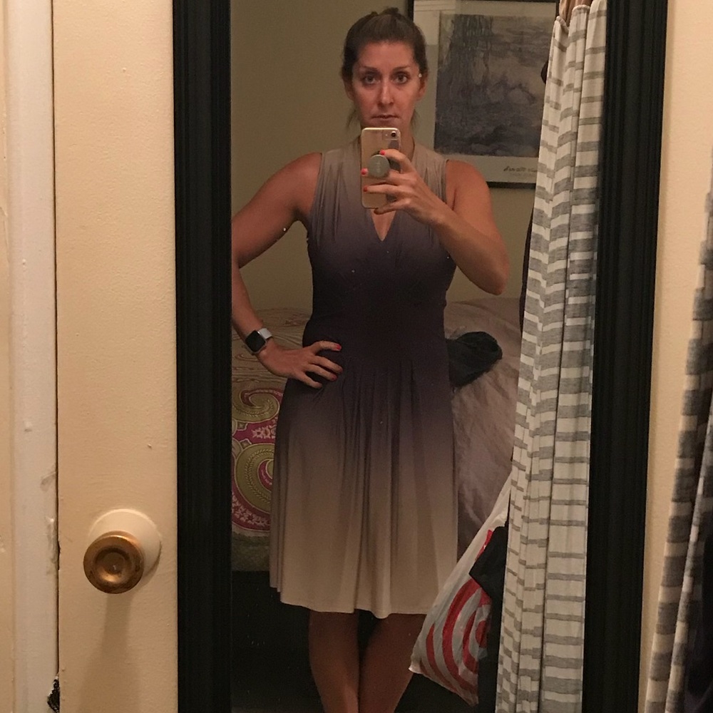 Catherine Malandrino empire waist ombré dress